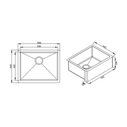 Primaccore Farm Sink 500 PVD Nano Black - Debacco